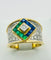 53 Anillo oro con Diamantes, Zafiros y Esmeraldas 58 Facettes 50211