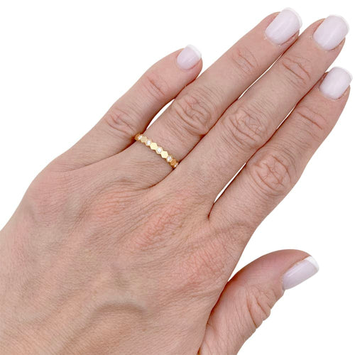 Bague 50 Bague Chaumet, "Bee de Chaumet", or rose, diamants. 58 Facettes 34613