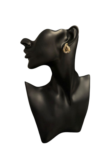 Boucles d'oreilles Boucles d'oreilles or jaune avec diamants naturels de 2,50 carats certifiés HRD 58 Facettes