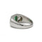 Bague 53 Bague art deco en platine, émeraude et diamants tailles anciennes 58 Facettes 1273