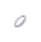 Bague 57.5 Alliance diamant or blanc 58 Facettes ALL.CHIROL-1125