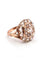 Bague 52 Bague en or rose sertie de diamants taille rose de 3,00 ct 58 Facettes