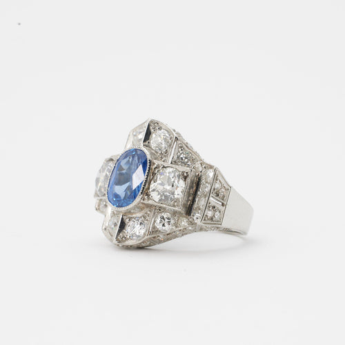 Bague 53 Bague Art Déco 58 Facettes