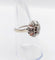 Bague 52.5 Bague fleur art deco or blanc 18k et 0,50 carats de diamants 58 Facettes A06179