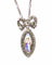 Collier Pendentif et sa chaine en argent : enfant sur email et pierres blanches. Vers 1900 58 Facettes AB386