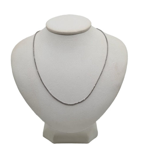 Collier Chaine or blanc 58 Facettes