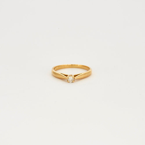Bague solitaire diamant 0.10ct