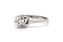 Bague 56 Bague contemporaine en or blanc 18 carats et diamant taille brillant 0,18 ct 58 Facettes 23103