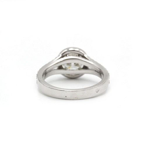 Bague 51 Bague - Or blanc et diamants 58 Facettes 1137