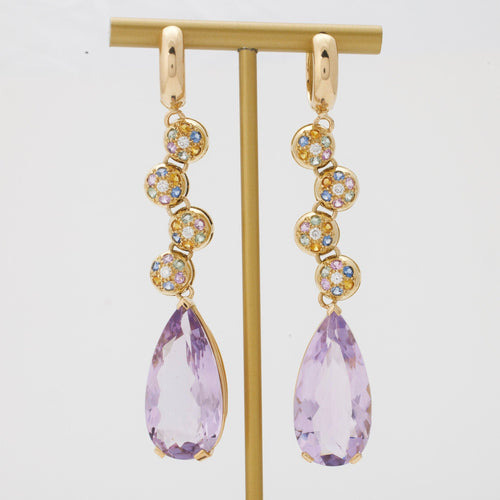 Boucles d'oreilles Boucles d’oreilles améthystes 58 Facettes