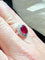 Bague 52 Bague Pompadour or blanc, rubis sang de pigeon et diamants 58 Facettes 4620 A