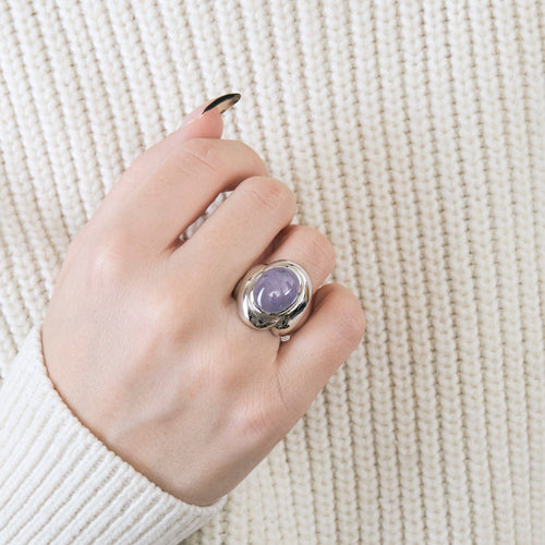 Bague 48.5 Bague Godron Saphir Etoilé 58 Facettes