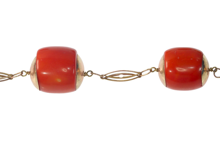 Collier Perles grandioses : un collier de corail monumental 58 Facettes 22235-0056