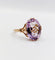 Bague 60 Bague cocktail or rose améthyste (circa 1900) 58 Facettes A05941