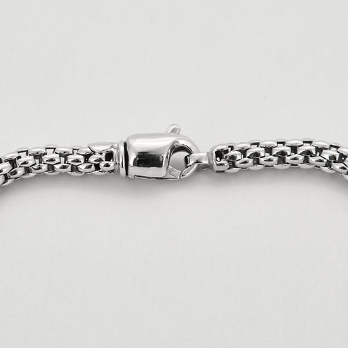 Collier POIRAY- Pendentif or blanc et diamants et chaîne en or blanc 58 Facettes 250360