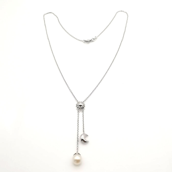 Collier Collier en or blanc 58 Facettes