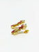 Boucles d'oreilles Paire de boucle d'oreilles or, rubis, diamants 58 Facettes