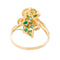 Bague 56 Bague Or jaune Emeraude, Diamant 58 Facettes 3105059CN