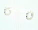 Boucles d'oreilles Boucles d'oreilles créoles en or blanc serties de saphirs et de diamants 58 Facettes 8084