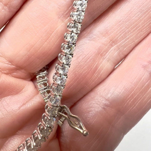 Bracelet PULSERA RIVIERE ESTILO ART DECO de ORO 18 kts con DIAMANTES 58 Facettes Q707A (943)