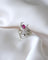 Bague 61 Bague Arabesque Rubis Birman et Diamants sur Or Blanc 58 Facettes