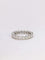 Bague 58 Alliance américaine en or blanc et diamants 4 ct 58 Facettes J47