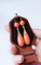 Boucles d'oreilles Boucles d'oreilles anciennes or jaune, goutte corail et diamant 58 Facettes