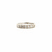 Bague 50 Alliance demi-tour or blanc diamants 58 Facettes 102-GS28786