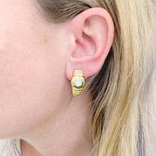 Earrings Fred earrings, yellow gold, diamonds. 58 Facettes 33649