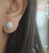 Boucles d'oreilles Puces d'oreilles en or blanc et diamants 58 Facettes 33522