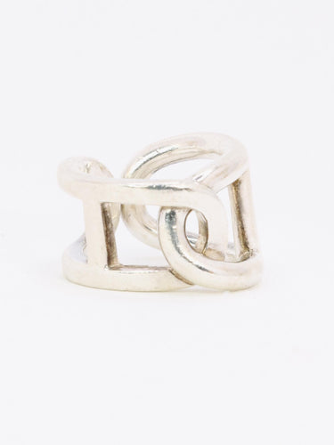Bague 50 HERMES Bague vintage Cythère en argent 58 Facettes 1138.2