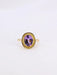 Bague 54 Bague vintage or jaune améthyste 58 Facettes 1073.9