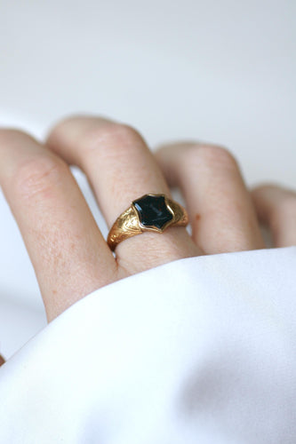 60 Chevalière Ancienne Intaille Jaspe Sanguin Or Jaune 58 Facettes