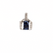 Pendentif Pendentif Or Blanc Saphir & Diamants 58 Facettes