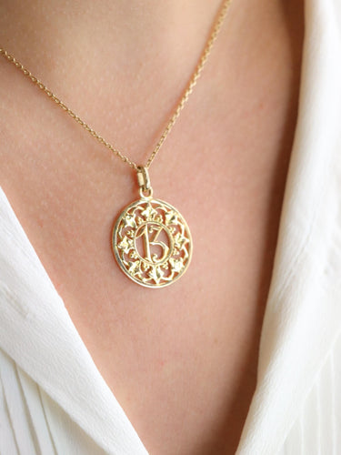 Pendentif 13 or jaune