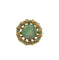 Broche Broche fleur vintage en or jaune et jadéite de Mario Buccellati 58 Facettes