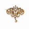 Broche Art Nouveau "Constantia" transformable – Diamants, perle, or jaune et argent