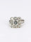 Bague 52 Bague marguerite or blanc platine diamant carré taille ancienne 58 Facettes J208