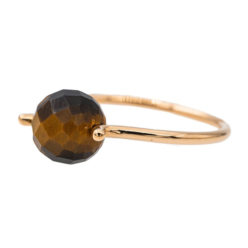 Bague 57 Bague Or jaune Œil de tigre 58 Facettes 2883062CN