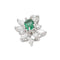 Pendentif Pendentif Pompadour Or blanc Emeraude 58 Facettes 3552059CN