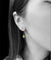 Boucles d'oreilles Boucles d'oreilles à pince en or jaune avec chrysoprase 58 Facettes