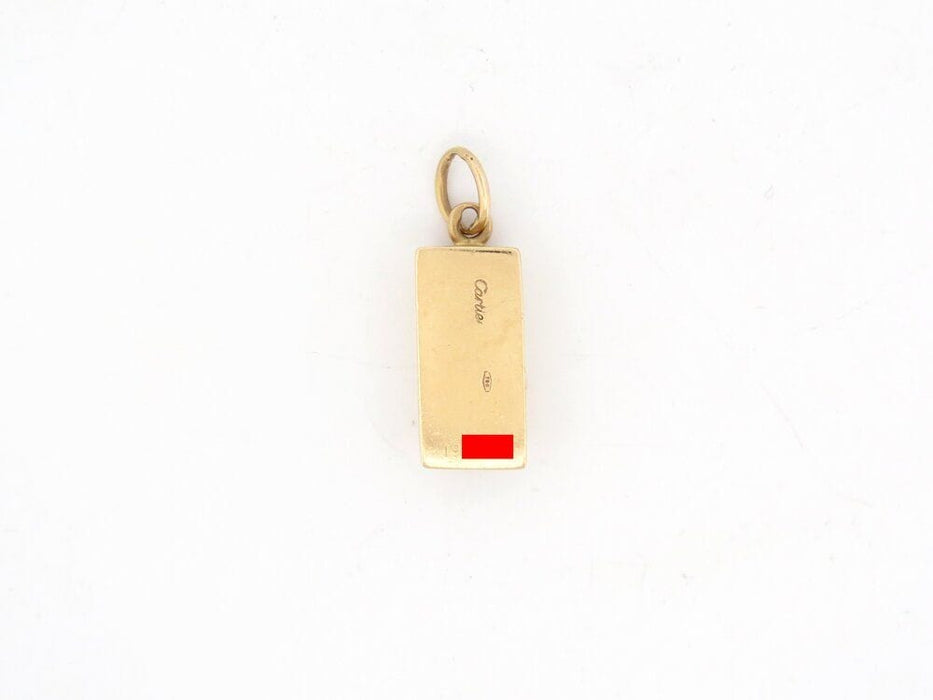 Pendentif vintage pendentif CARTIER lingot d'or jaune 18k 1/4 oz 7.5gr solid 58 Facettes 264820