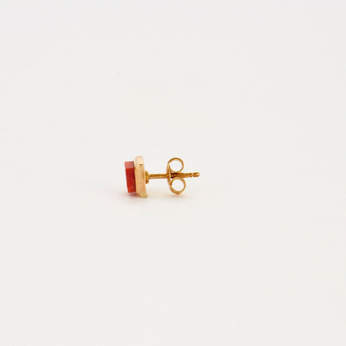 Boucles d'oreilles Boucles d'oreilles corail or jaune 58 Facettes