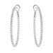 Boucles d'oreilles Boucles d'oreilles Créoles Or blanc Diamant 58 Facettes 3853169RV