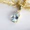 Pendentif Pendentif aigue-marine diamants or jaune 58 Facettes CVCO31