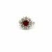 Bague 49 Bague Marguerite or blanc rubellite 58 Facettes 102-GS37121