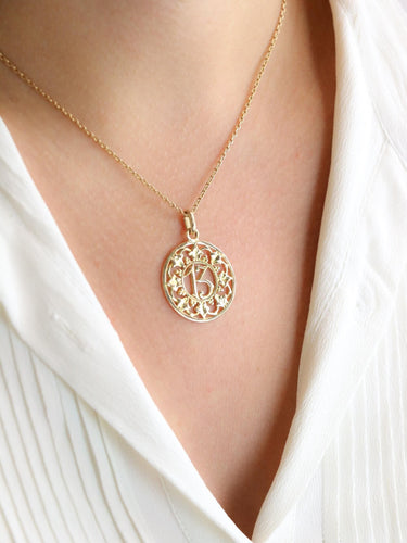 Pendentif 13 or jaune
