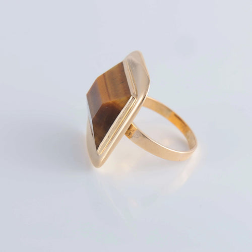 Bague 59 Bague Oeil de tigre 58 Facettes