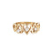 Bague 53 Bague Coeur Diamant Vintage Or Jaune 58 Facettes 15433