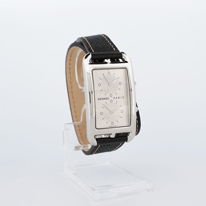 Montre Hermès Cape Cod Dual time - Silver dial - GM 58 Facettes